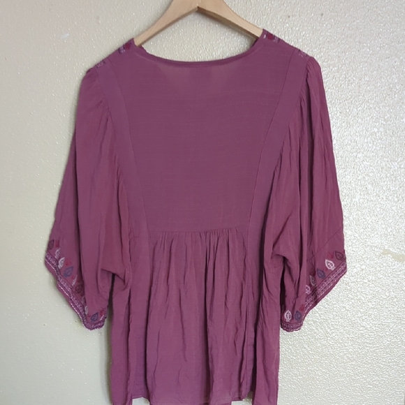 4x1 Boho Bundle Tops, Lucky Brand Multicolor Floral Blouse, See Description - Picture 15 of 16